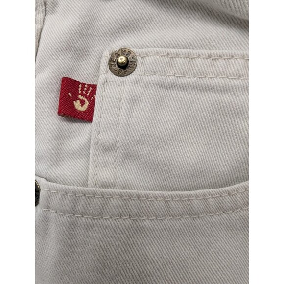 Mudd Jeans Womens 1 Cream Flare 100% Cotton Twill Back Flap Pockets Y2K Style - Picture 3 of 15